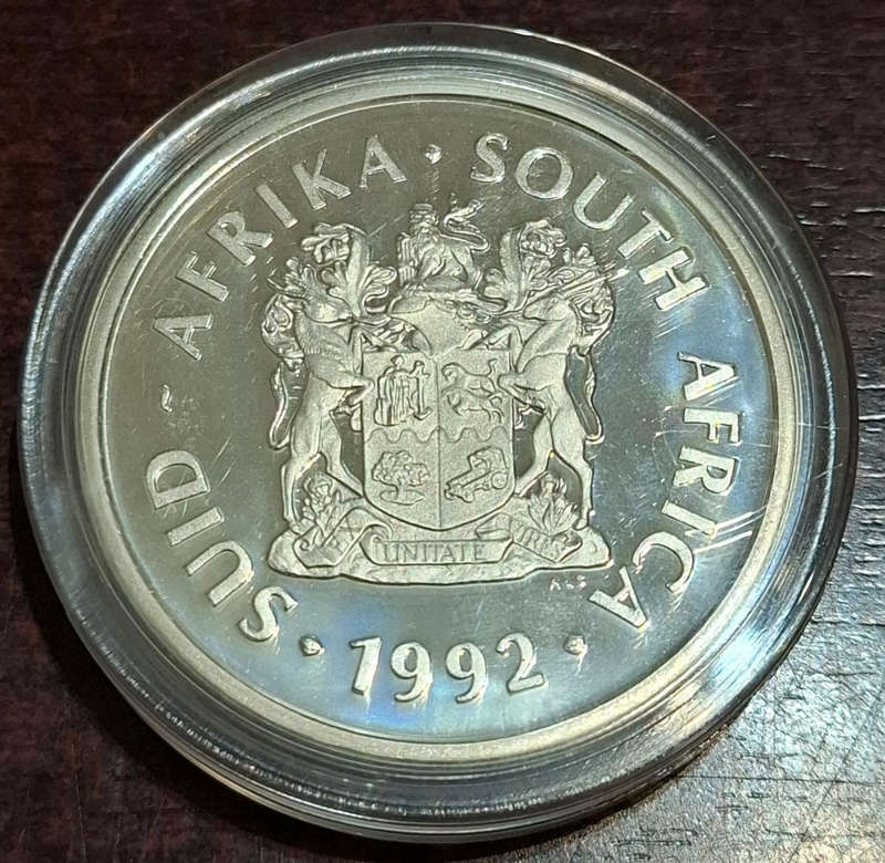 1992 South African 2 Rand coin Mint Technology