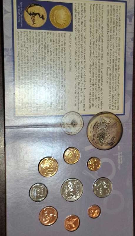 1998 South African coin set
