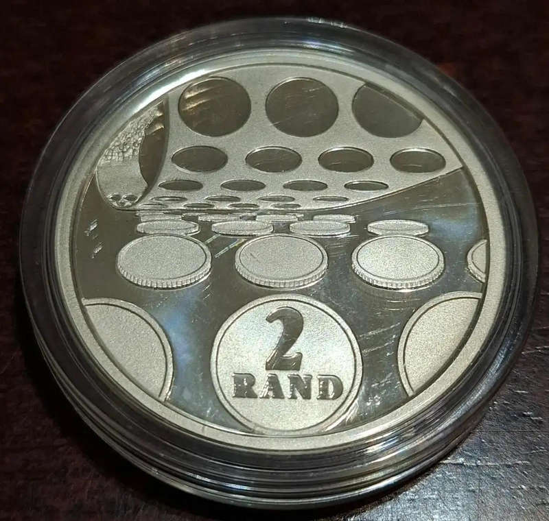 1992 South African 2 Rand coin Mint Technology