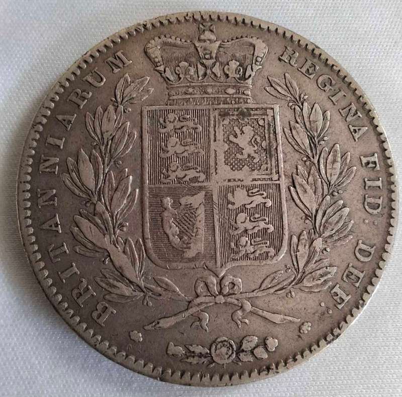 1844 Great BRITAIN Crown Km741