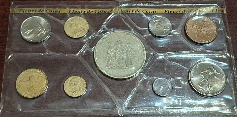 1975 French uncirculated coin set