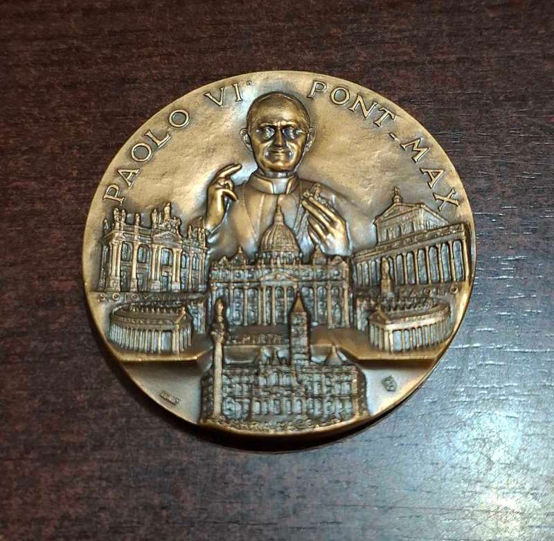 Vatican Medal Pope Paul VI Jubilee 1975 Holy Year in Rome