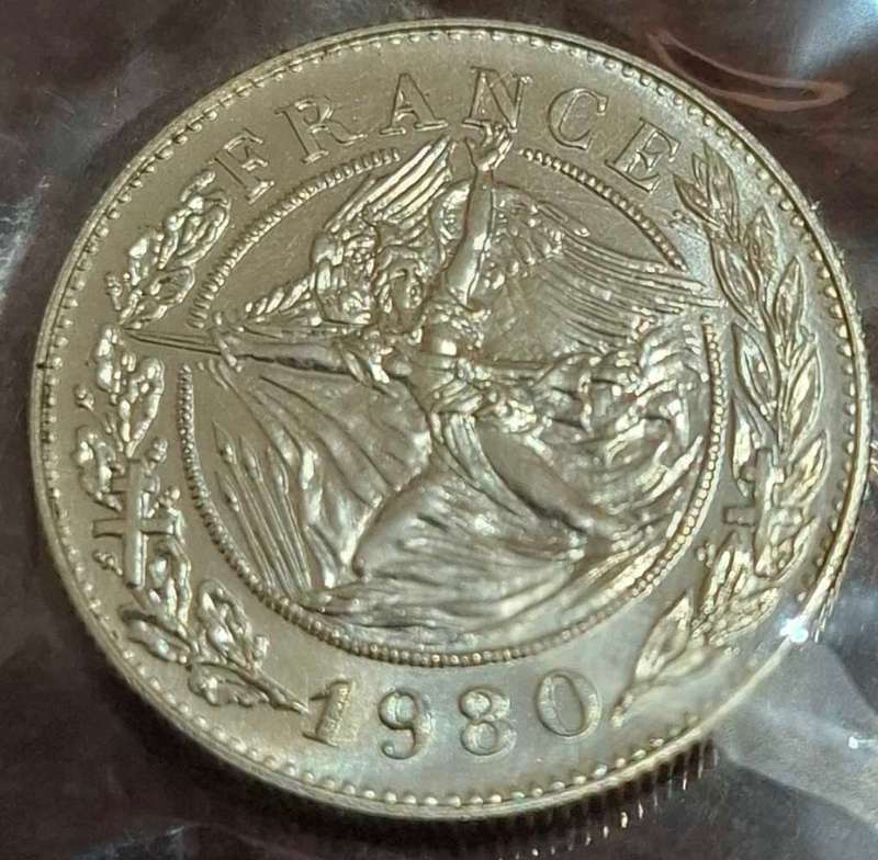 1980 France Charles De Gaulle commemorative coin