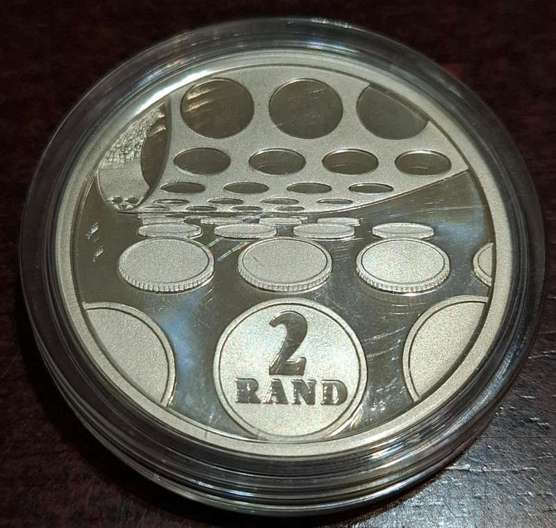 1992 South African 2 Rand coin Mint Technology
