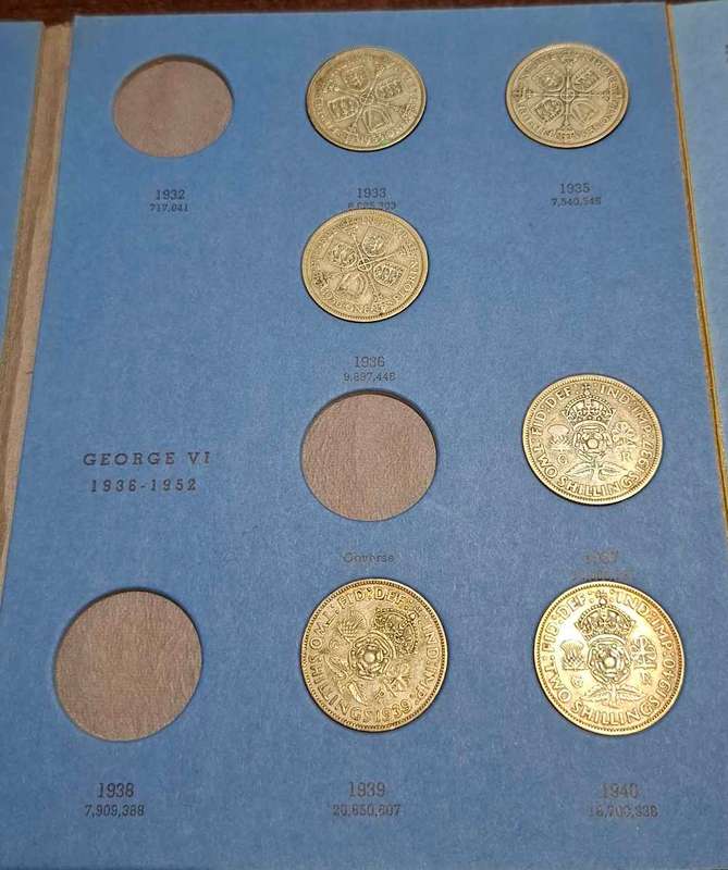 Incomplete Great britain Florin set