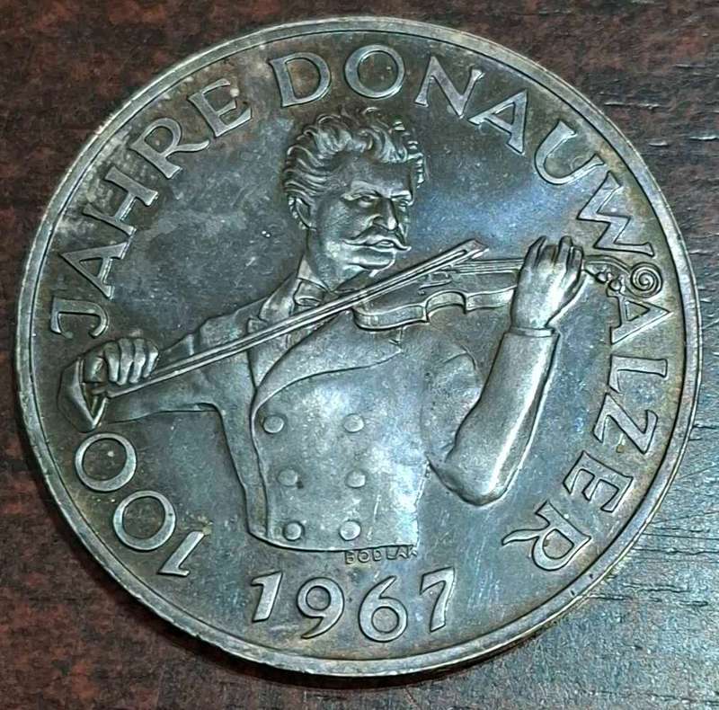 1967 Austrian 50 Schilling coin