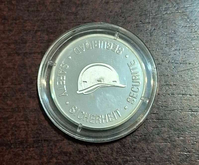 Rehau safety medallion silver