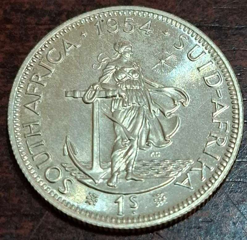 1954 South African 1 Shilling
