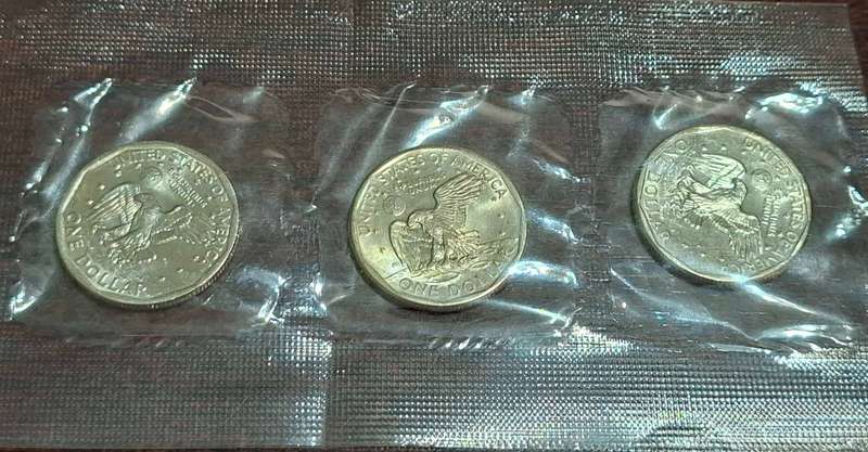1980 Susan B. Anthony dollars still sealed in their original packaging