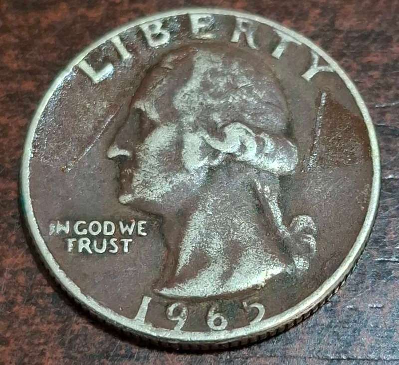 1965 United States quarter dollar