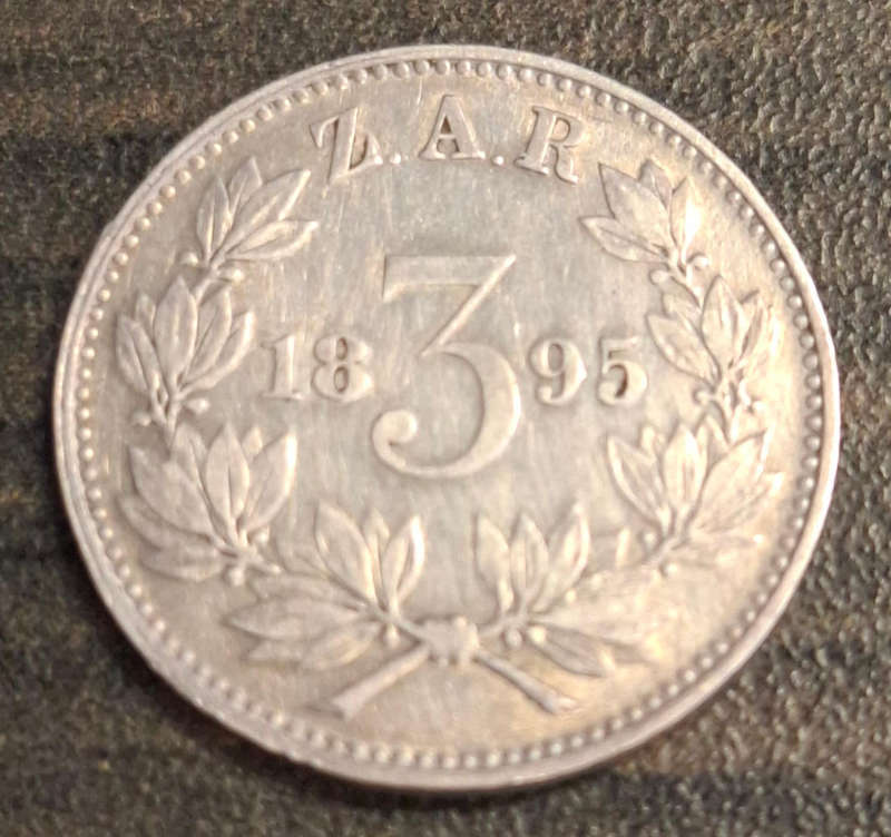 1895 ZAR 3 Pence