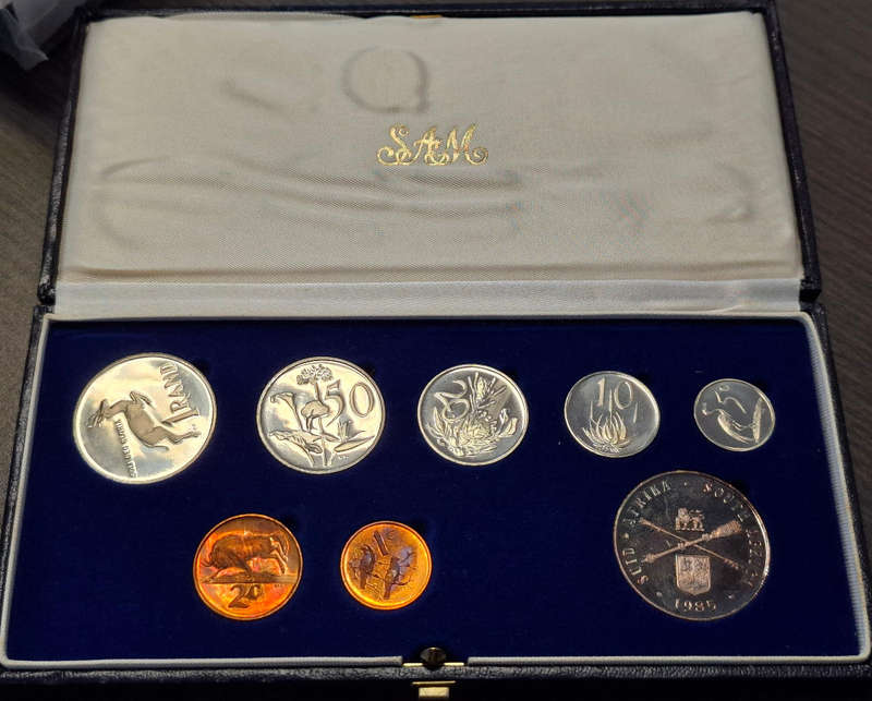 1985 South African proof coin set