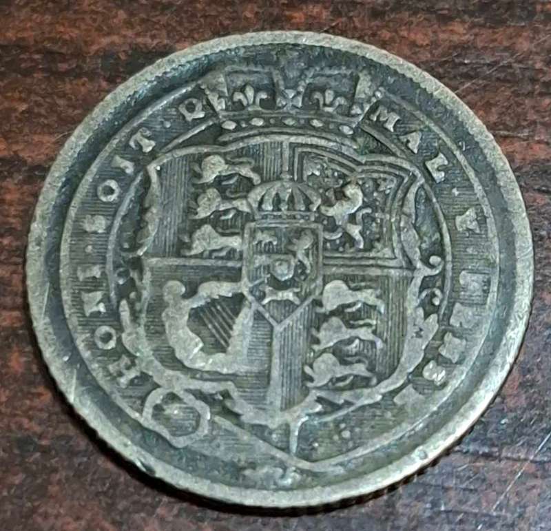 1816 George III Sixpence coin
