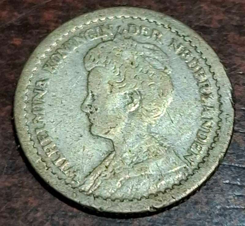 1917 10 Cents coin from the Netherlands