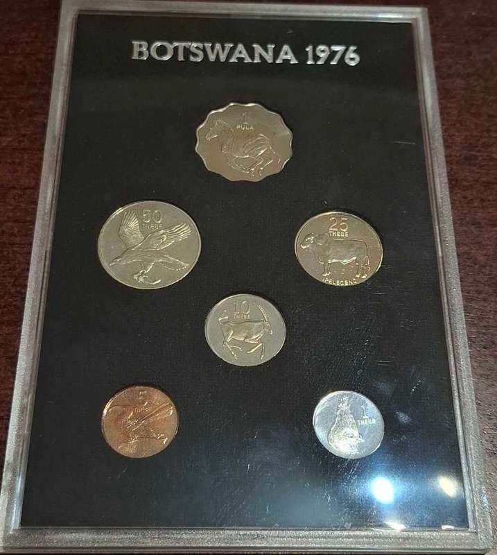 1976 Botswana coin set