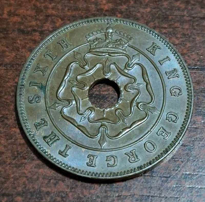 1951 Southern Rhodesia 1 Penny coin