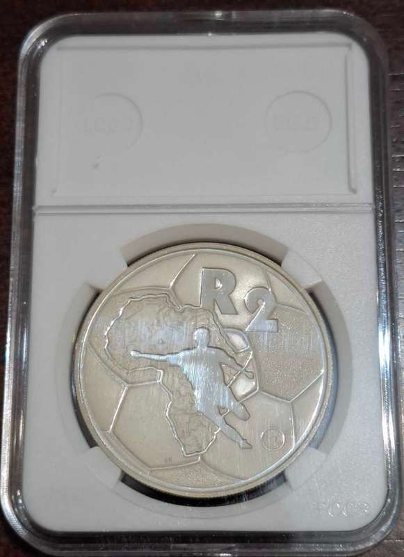 1996 RSA: SILVER R2 (1OZ) SOCCER - AFRICAN CUP OF NATIONS