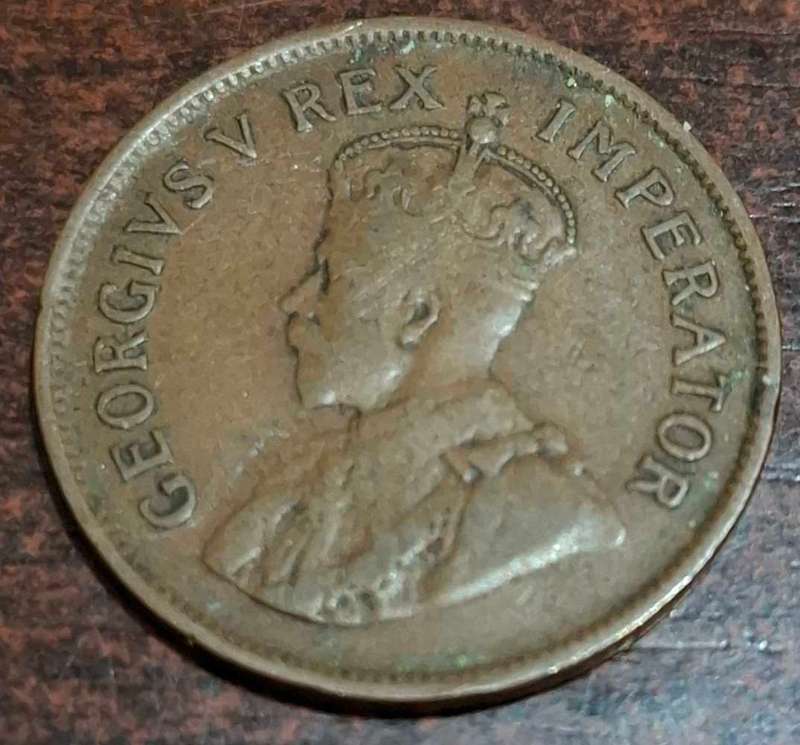 1926 South Africa half penny coin