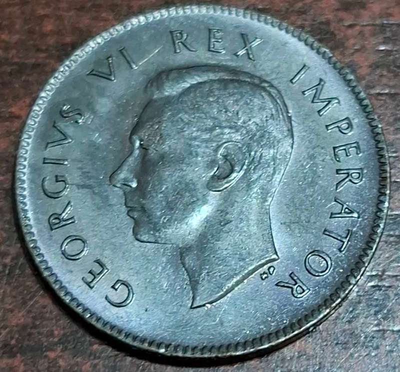 1942 South African 1/4 penny coin, also known as a farthing