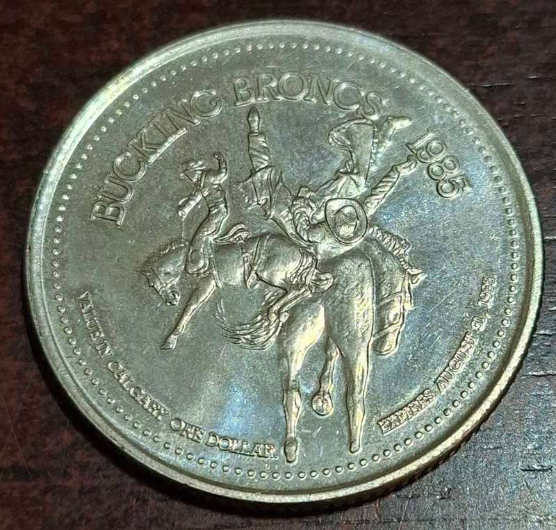1985 Calgary Stampede Dollar coin