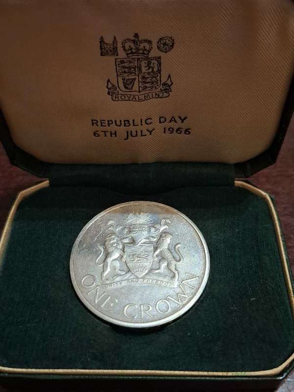 1966 Malawi proof crown