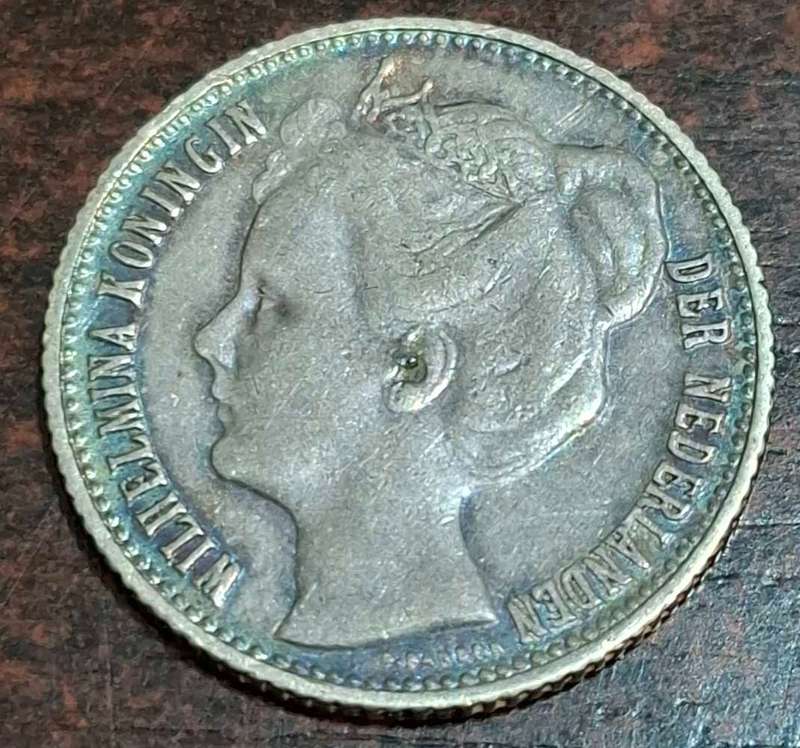 1898 1/2 Gulden coin from the Netherlands