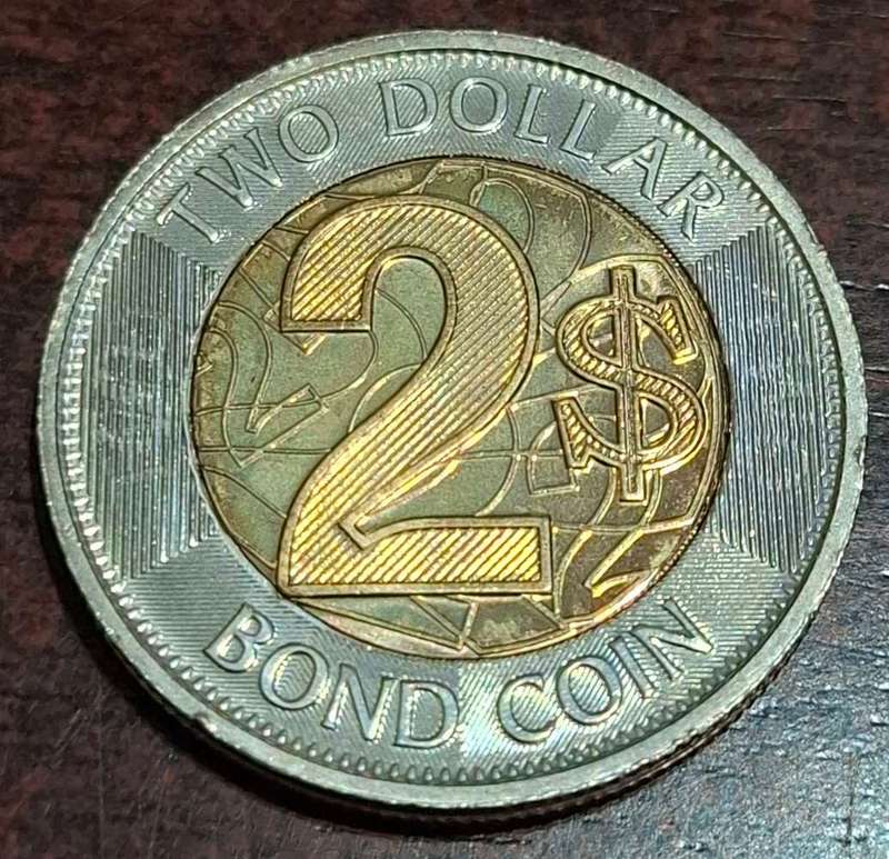 2018 Zimbabwean 2 Dollar Bond Coin