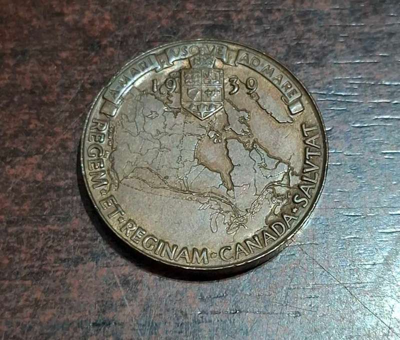 1939 King George VI/Elizabeth - Vintage Canada Royal Visit Tokens
