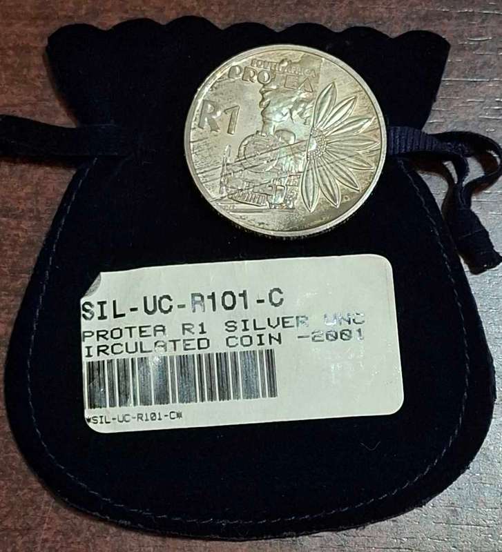 2001 PROTEA R1 SILUER UNIRCULATED COIN
