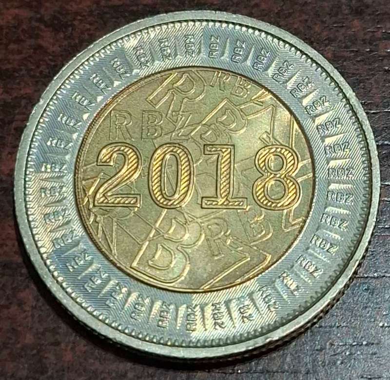 2018 Zimbabwean 2 Dollar Bond Coin