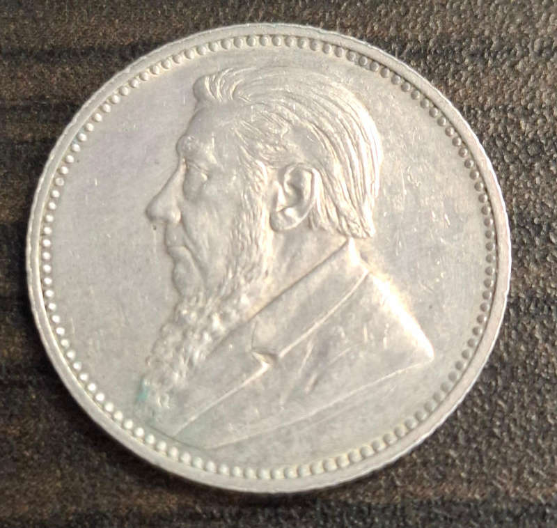 1896 ZAR (Zuid-Afrikaansche Republiek) Sixpence coin