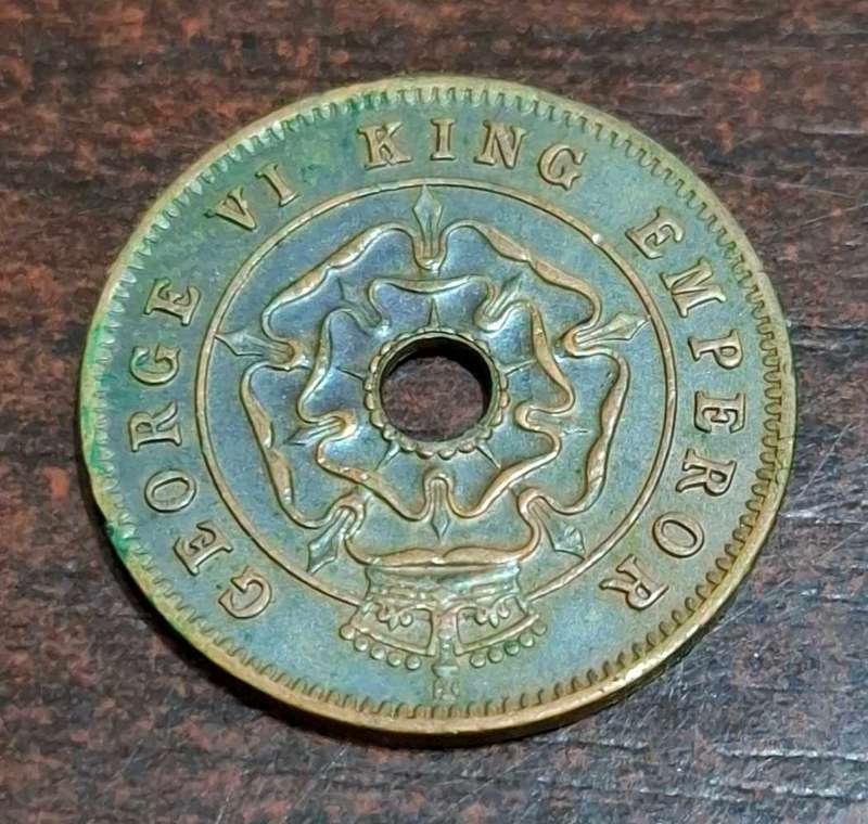 1943 Southern Rhodesia half Penny