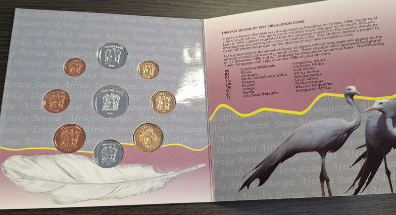 1996 brilliant uncirculated coin set