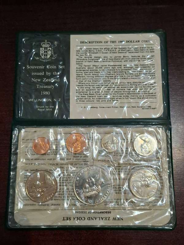 New Zealand Coin Set 1980