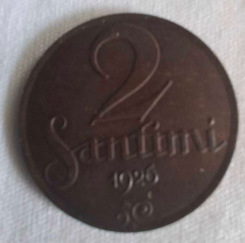 Latvia  2 Santimi  1926