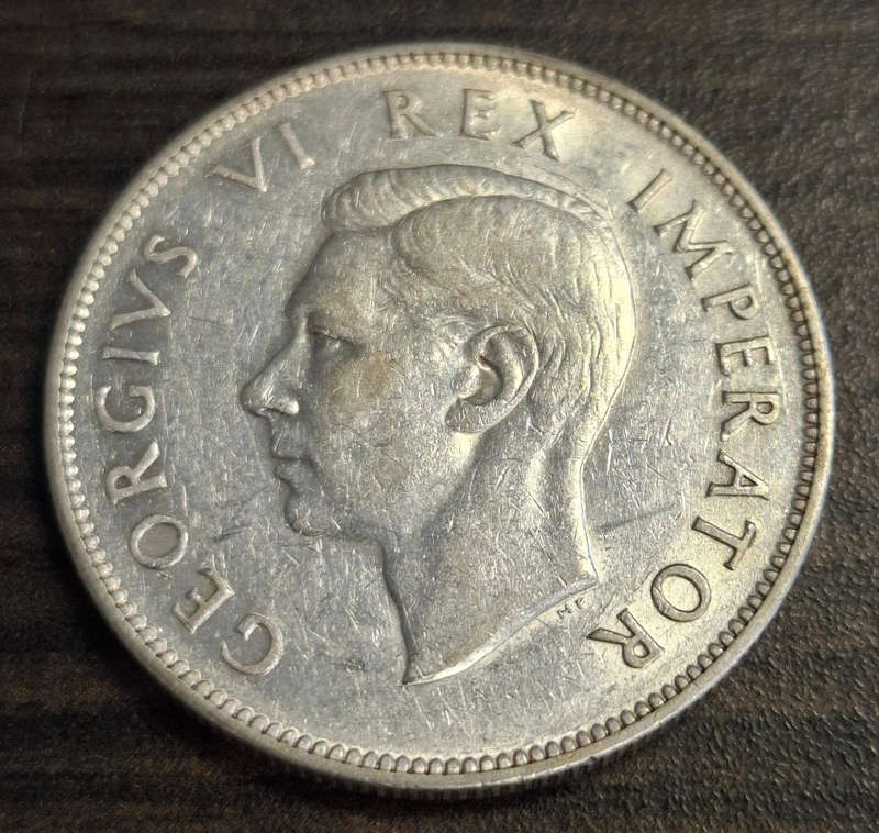 1939 South African 2½ Shillings coin