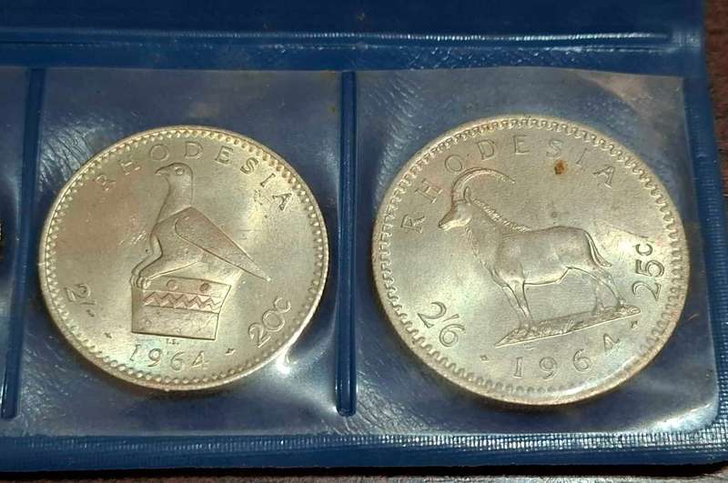 1964 Rhodesia Proof Coin Set