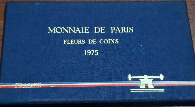 1975 French uncirculated coin set