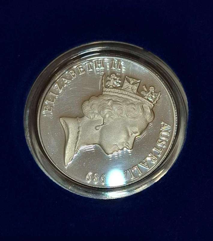 1989 Australia $10 Sterling Silver Birds Of Australia Kookaburra