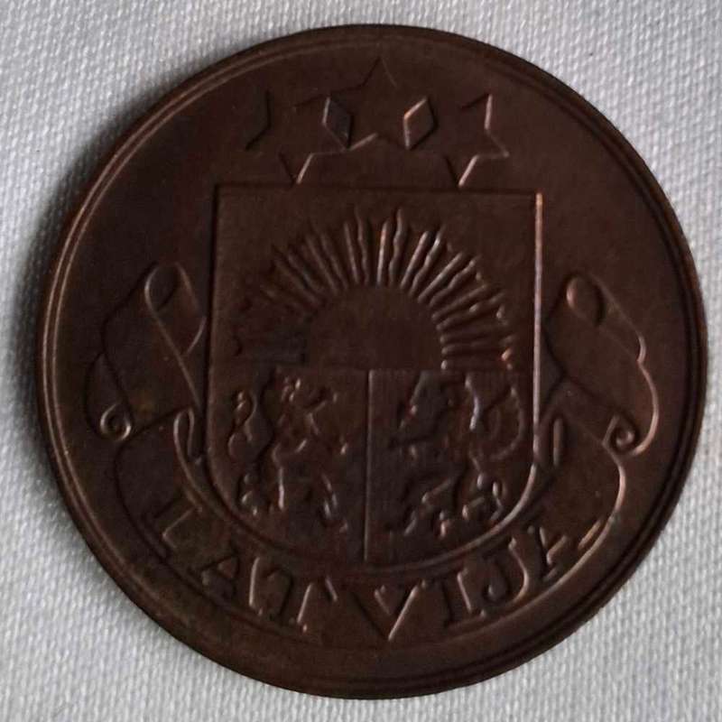 1926 LATVIA 2 Santimi