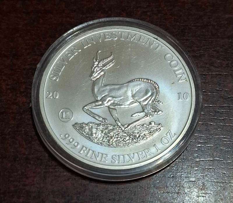 2010 Malawi 50 Kwacha Springbok 1 Oz Silver