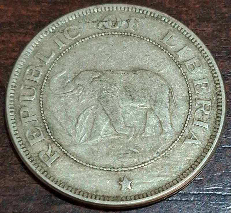 1941 Liberian 2 Cents coin
