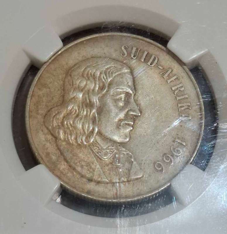 1966 S.Africa Silver R1 Afrkaans