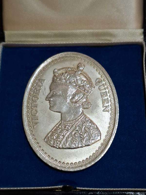 Silver Coin 50g Fine 999 Purity 100% Pure Oval Shape Victoria Queen