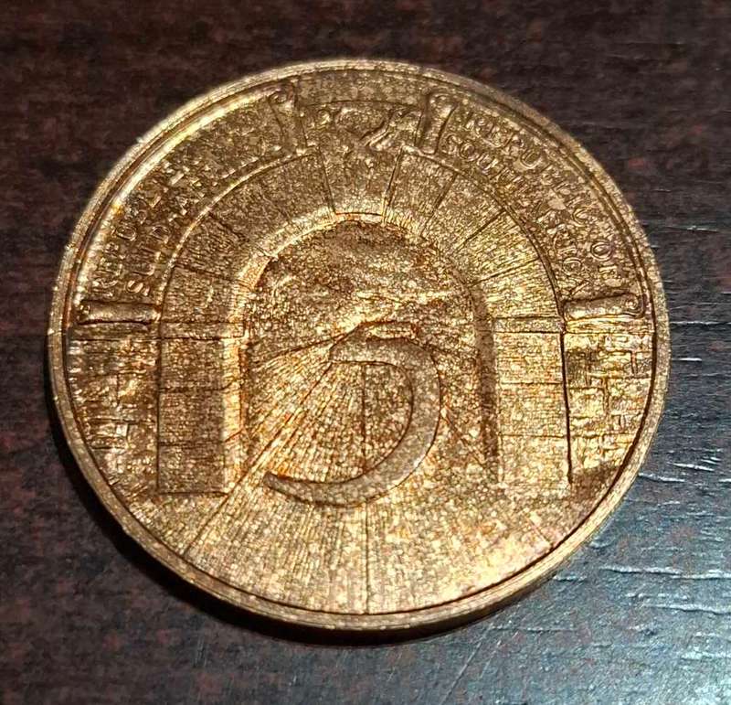1966 South Africa 5 year Republic - Johannesburg medallion
