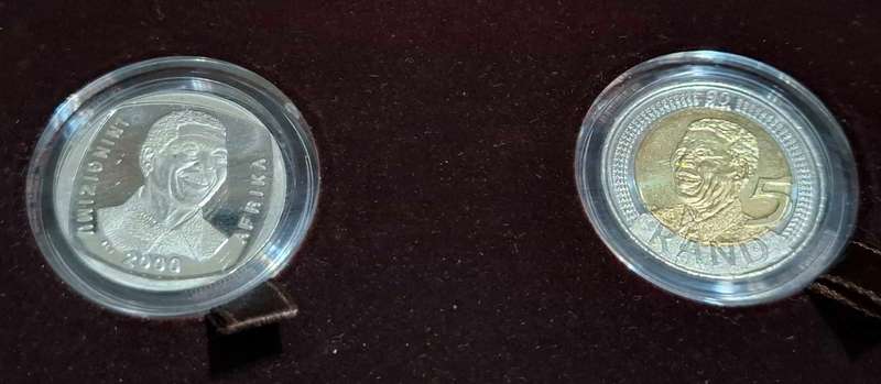2008 Nelson Mandela Commemorative R5 Coin Set