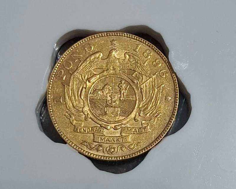 1896 ZAR 1 Pond Sangs AU55