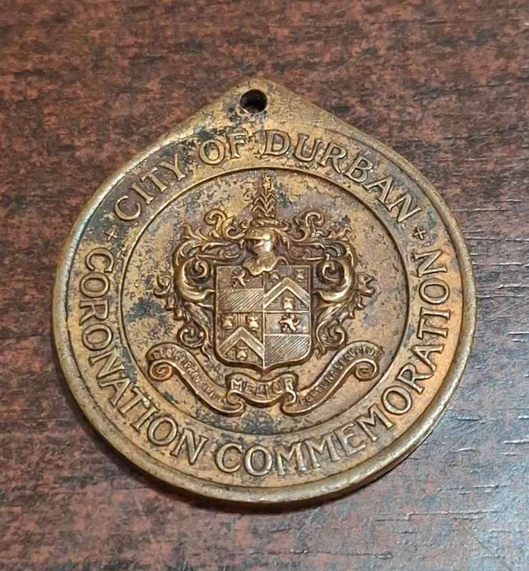 1958 Medal - Elizabeth II Coronation Durban City