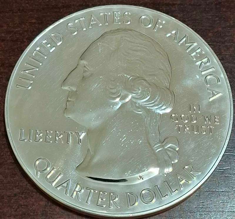 2011 United States Quarter Dollar 5oz Fine Silver