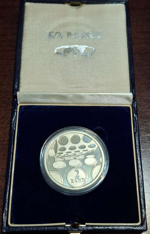 1992 South African 2 Rand coin Mint Technology